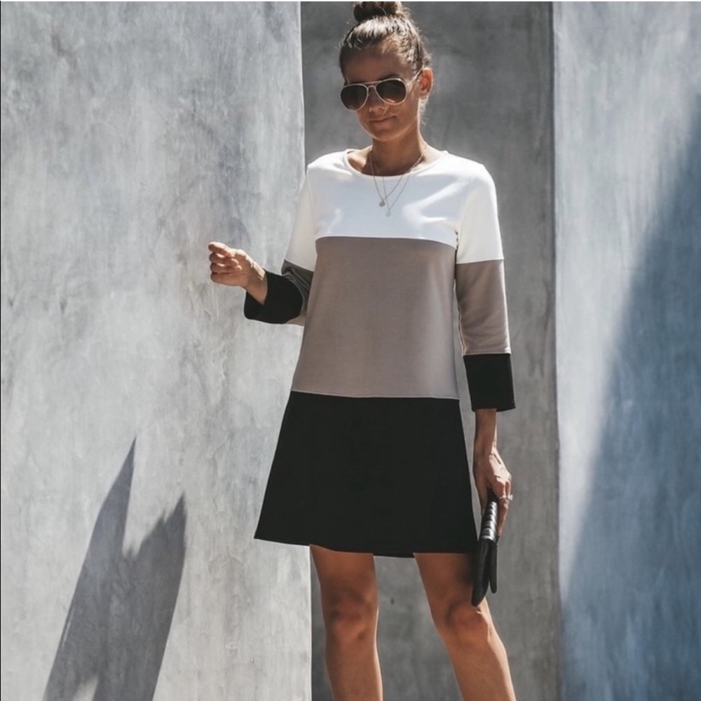 Vici color block shift dress - Size Small - NWOT